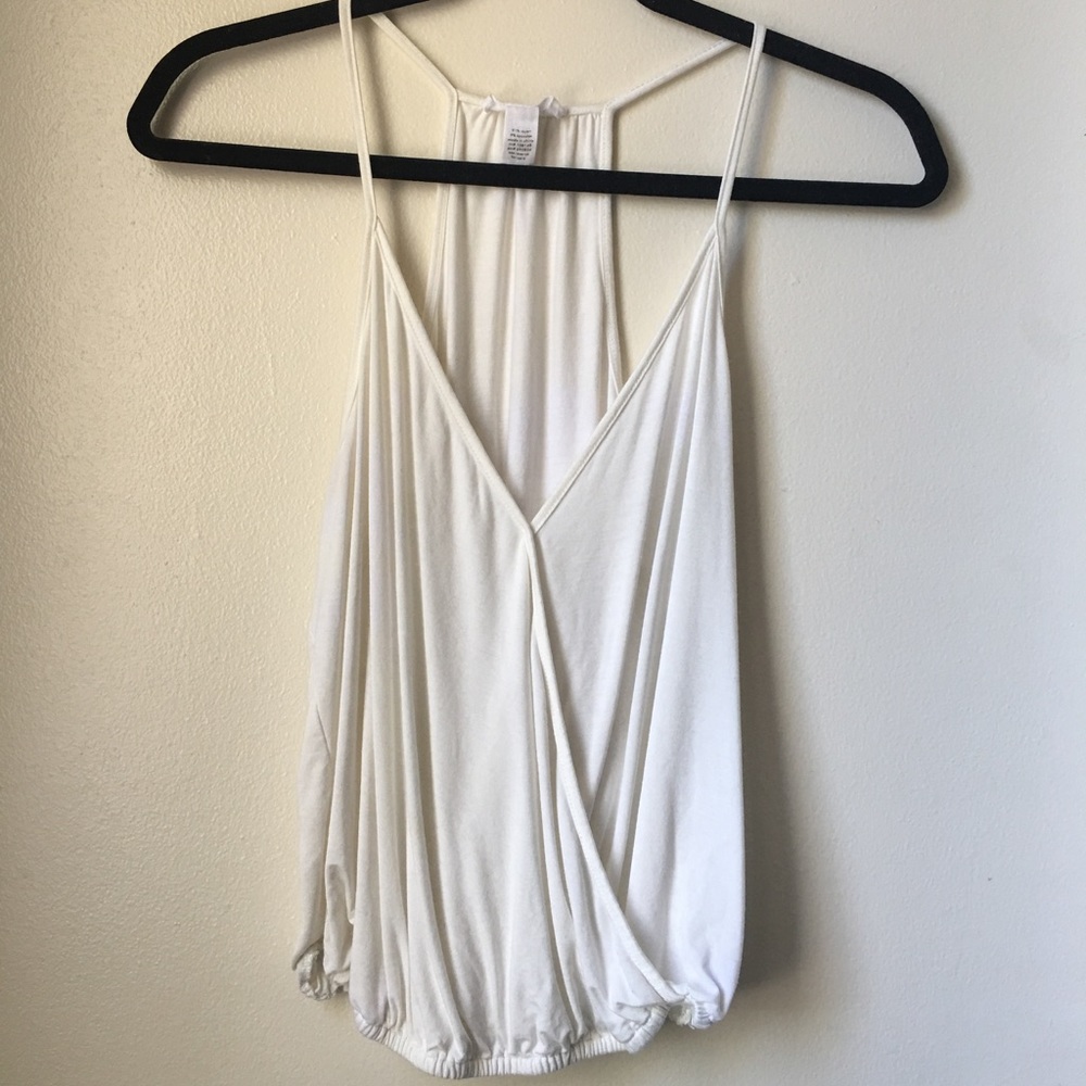 Low Cut Wrap Top